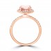 3.28 Ct Oval Shaped Morganite Diamond Anniversary Band ( G-H Color SI-2 I1 Clarity) 3.28 Ct Oval Shaped Morganite Diamond Anniversary Band ( G-H Color SI-2 I1 Clarity)